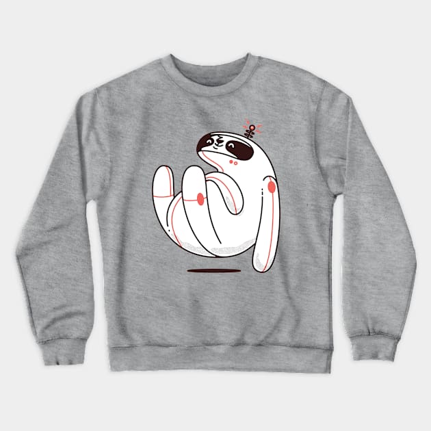 Space sloth (white background) Crewneck Sweatshirt by jetpacksandrollerskates